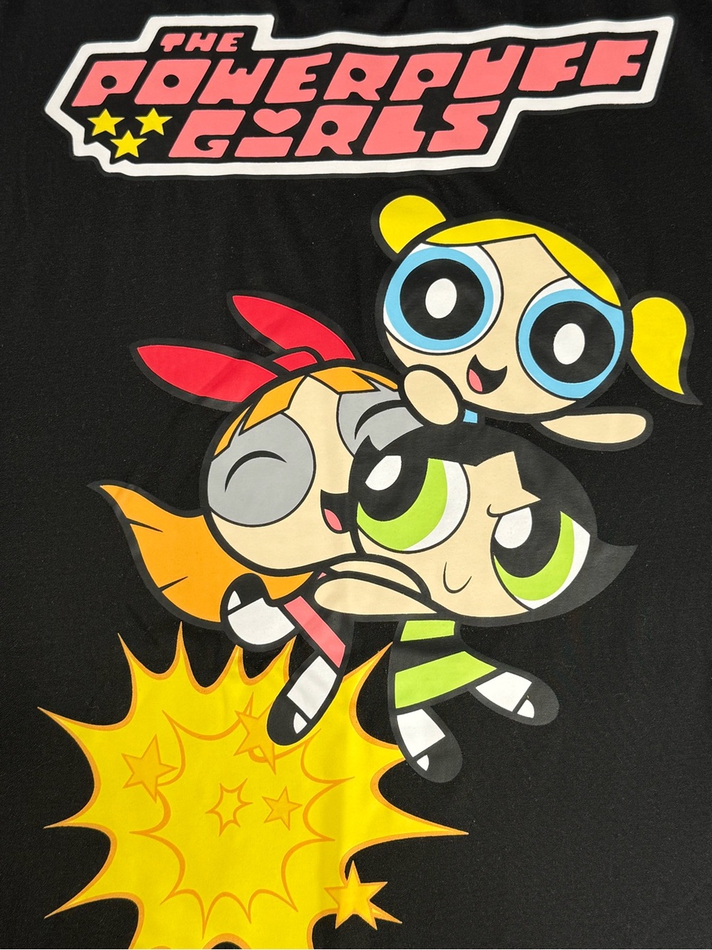 Romwe Powerpuff Girls Graphic Tee Oversized Y2K Kidcore Retro 90s Streetwear XL